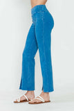 Chatoyant Mineral Wash Straight Fit Pants Deep Azure