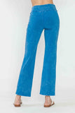 Chatoyant Mineral Wash Straight Fit Pants Deep Azure