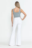 Chatoyant Ponte Front and Back Detail White