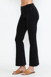 Chatoyant Mineral Wash Capris With Pockets Black
