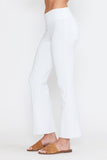 Chatoyant Plus Size Mineral Wash Capris With Pockets White