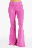 Chatoyant Fit & Flare Raw Edge Bell Bottoms Bubble Gum Pink