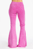 Chatoyant Plus Size Fit & Flare Raw Edge Bell Bottoms Bubble Gum Pink