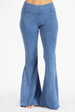 Chatoyant Fit & Flare Raw Edge Bell Bottoms Lt. Denim