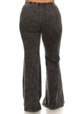 Chatoyant Plus Mineral Wash Bell Bottoms Gray