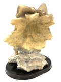 Vintage CK Collection Wolf Figurine with Wolf Head Backdrop