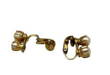 Vintage Faux Pearl Clip On Earrings