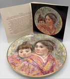 Vintage Royal Doulton 1974 Edna Hibel "Sayuri and Child" Plate #402