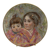 Vintage Royal Doulton 1974 Edna Hibel "Sayuri and Child" Plate #402