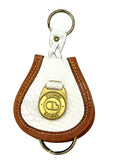 Vintage Two-Tone  Dooney & Bourke Keychain Ring Fob