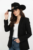 Heart Buckle Western Cowboy Hat