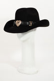 Heart Buckle Western Cowboy Hat