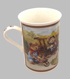 Danbury Mint Vintage Boyds Bear Collector Mugs "Family Farm"