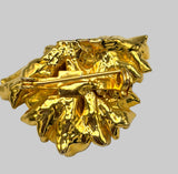 Vintage Faux Gold Vermeil Nugget Brooch