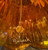 Vintage Fenton Art Glass Bell Signed V. Frederick