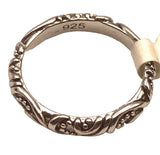 925 Silver Filigree Ring Size 5