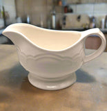 Vintage Pfaltzgraff Gazebo Collection White Gravy Boat #436