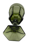 Vintage 6Pc Fostoria Virginia Green Pressed Glass Goblet