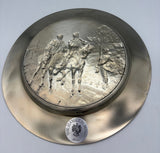 Vintage Hamilton Mint "Washington at Valley Forge" Pewter Plate