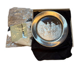Vintage Hamilton Mint "Washington at Valley Forge" Pewter Plate