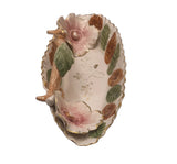 Vintage Hand-Painted Italian Porcelain Vanity Dish Brown Thornes #T28