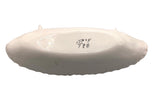 Vintage Hand-Painted Italian Porcelain Vanity Dish White Thorns #T88