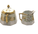 Vintage 1940's JSV Germany Cream and Sugar Set