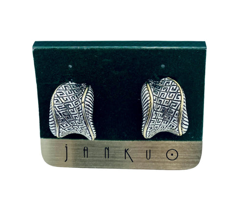 Janku Gold & Silver Clip Earrings