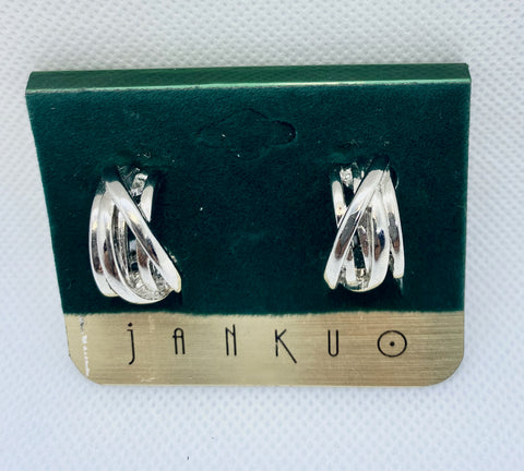 Janku Silver Clip Earrings