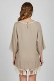 Kori America Olive Boho Tunic Top