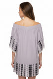 Kori America Gray Tie Dye Boho Dress