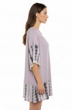 Kori America Gray Tie Dye Boho Dress