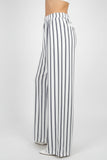 Lovein Navy Stripe Boho Pocket Pants Large