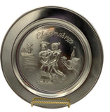 Vintage Metawa Holland Christmas 1972 Pewter Collector Plate #2389