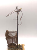 Vintage MCM Brass Cat on Marble Base