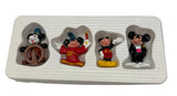 Vintage 1988 Mickey Mouse 60th Anniversary Limited Edition Set of 4 Figures by Applause