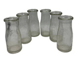 Vintage Heritage Company 1/2 Pint Glass Milk Bottles Set of 6