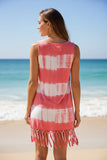 MittoShop Peach Tie Dye Dress