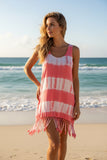 MittoShop Peach Tie Dye Dress