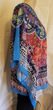 Fashion 1.2.3 Multi-Color Rhinestone Chiffon Top One Size Fits Small to X-Large