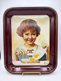 Vintage 1975 Norman Rockwell "The Butter Girl" Collector's Tray