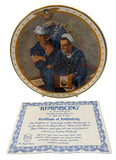 Vintage 1981 Norman Rockwell "Reminiscing" Collector Plate #01041