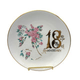 Vintage Norcrest 18th Anniversary Plate