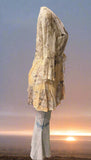 Origami Yellow Floral Tie Front  Lace Cardigan