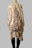 Origami Leopard Print Kimono