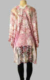 Origami Pink and Sage Kimono