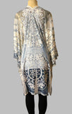 Origami Slate Blue Kimono