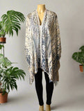 Origami Slate Blue Kimono