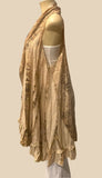 Origami Taupe Black Hi-Lo Oversized Vest