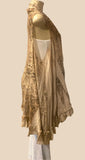 Origami Taupe Black Hi-Lo Oversized Vest